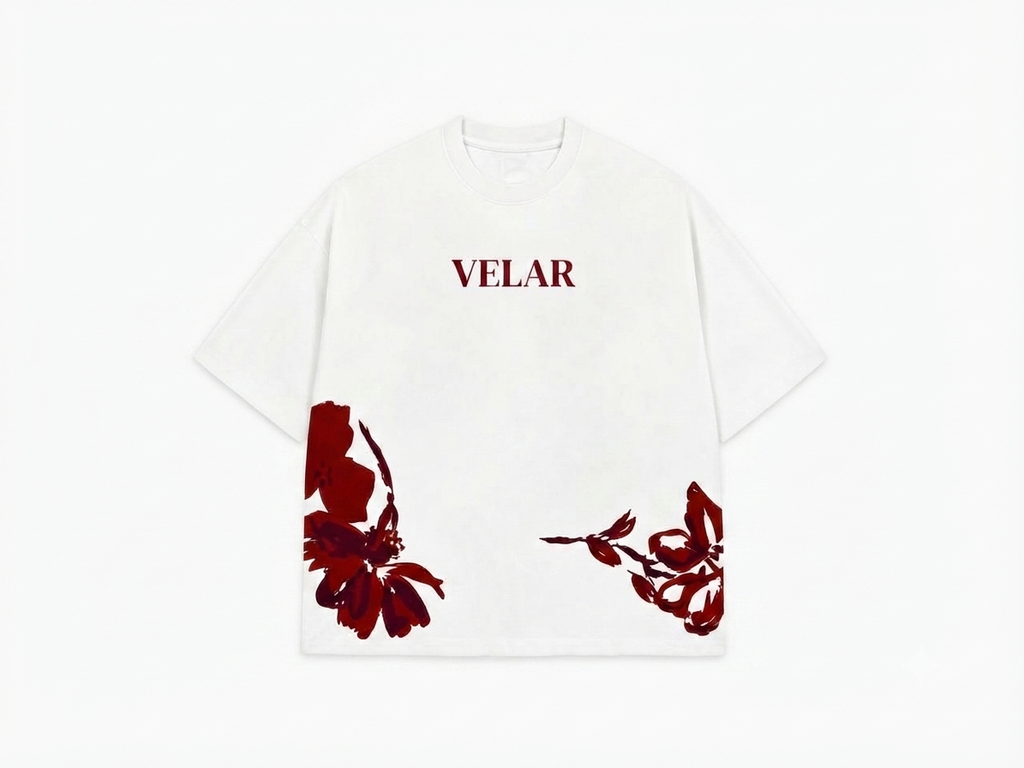 T-Shirt Oversize "Velar Ethereal Motion" – Édition Monochrome