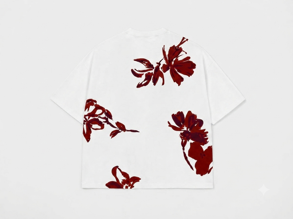 T-Shirt Oversize "Velar Ethereal Motion" – Édition Monochrome