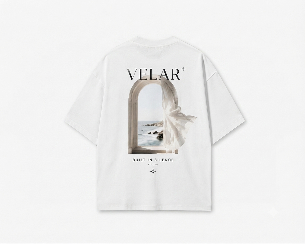 T-Shirt Oversize "Velar Silent Vista" – Édition Mer & Architecture