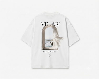 T-Shirt Oversize "Velar Silent Vista" – Édition Mer &amp; Architecture
