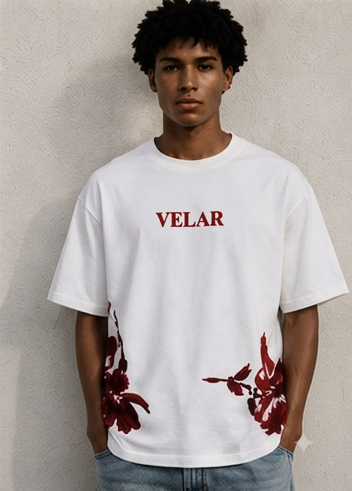 T-Shirt Oversize "Velar Ethereal Motion" – Édition Monochrome