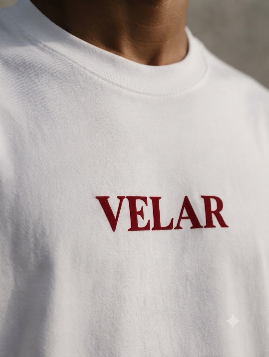 T-Shirt Oversize "Velar Ethereal Motion" – Édition Monochrome
