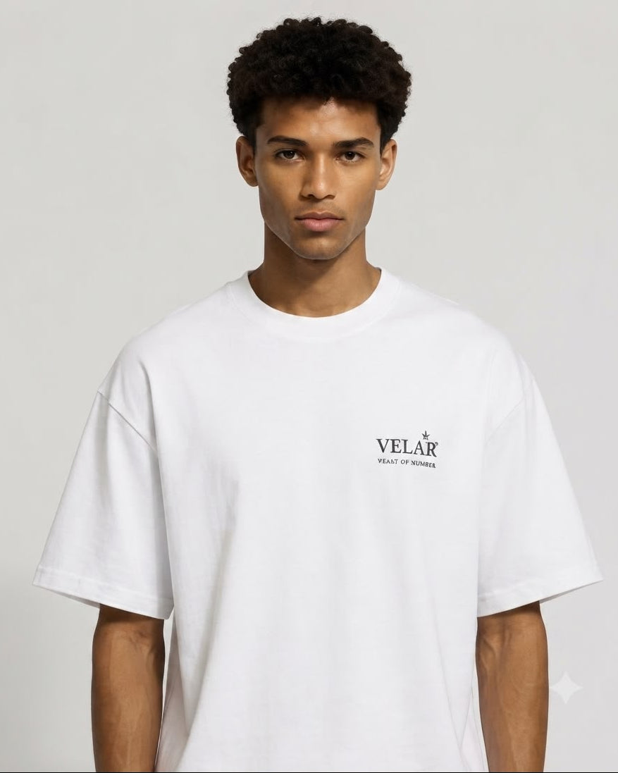 VELAR Angel Frame Tee — White