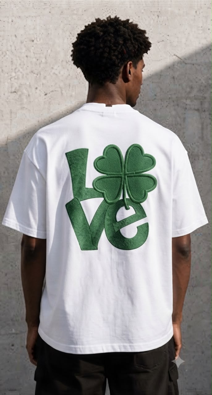 VELAR Clover Love Tee — White