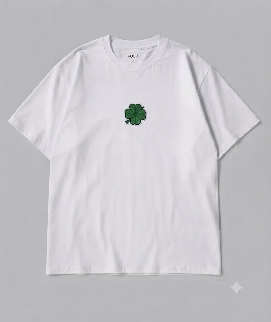VELAR Clover Love Tee — White