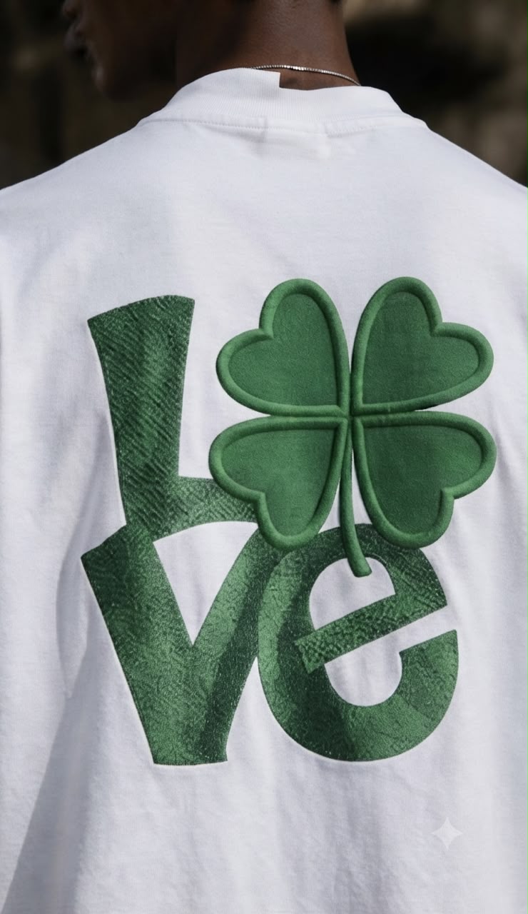 VELAR Clover Love Tee — White