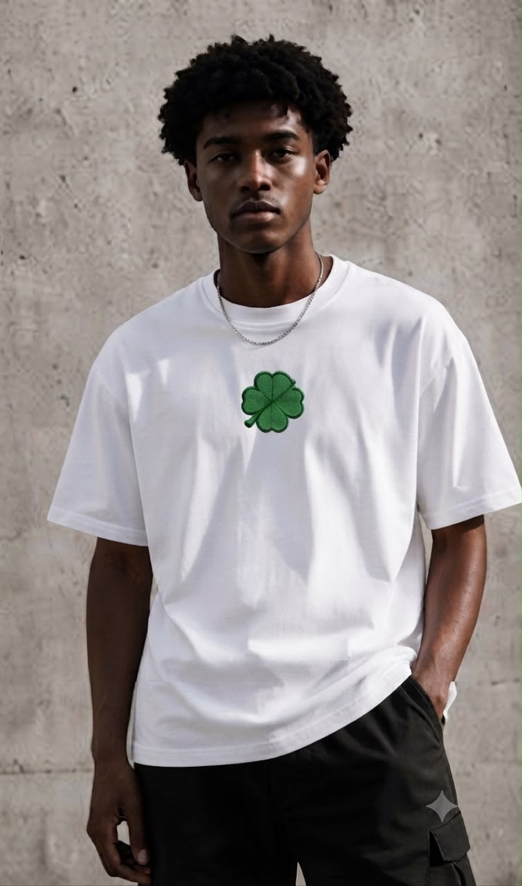 VELAR Clover Love Tee — White